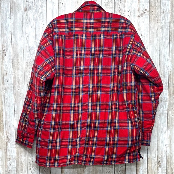 Dickies Plaid Padded Flannel Shacket [MRC-002] - Picture 2 of 10